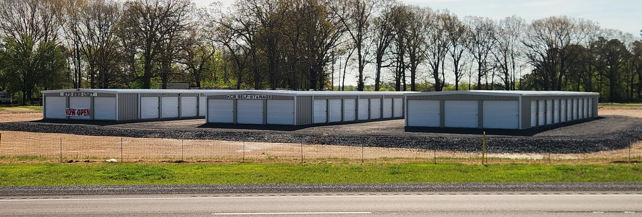 KCB Self Storage facility exterior in south Murray, KY
